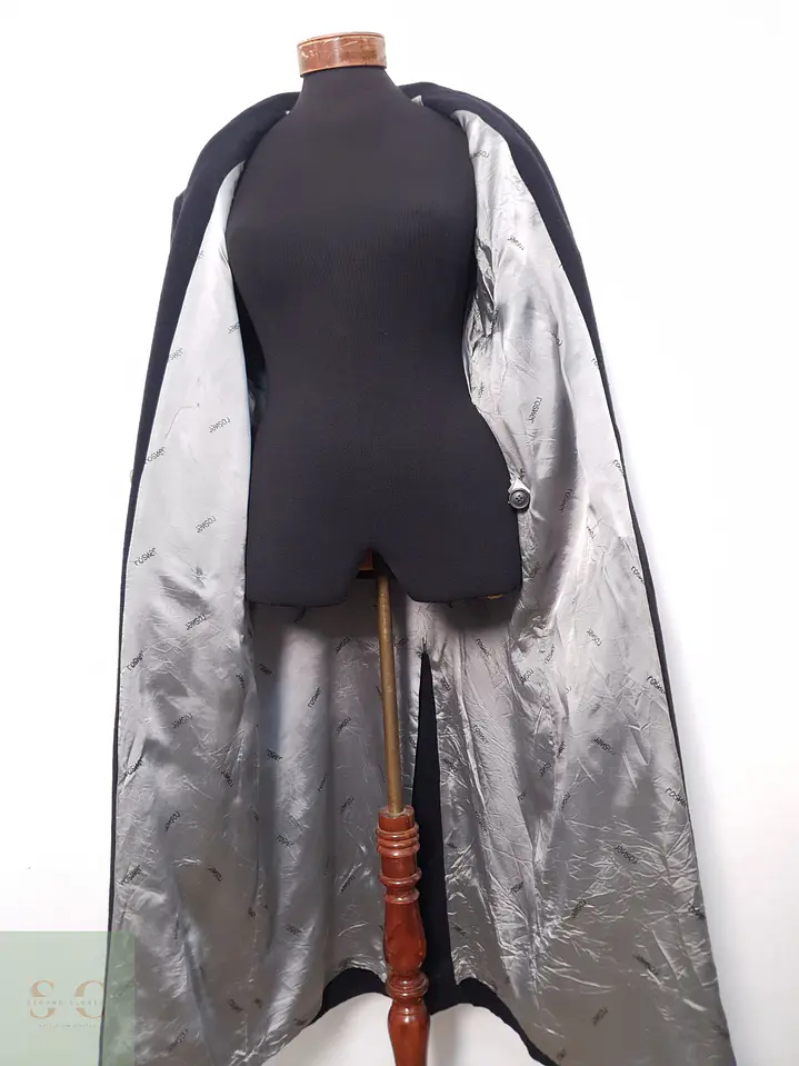 Abrigo Mujer Rosner Lana Virgen y Cashmere Negro Talla XL 9