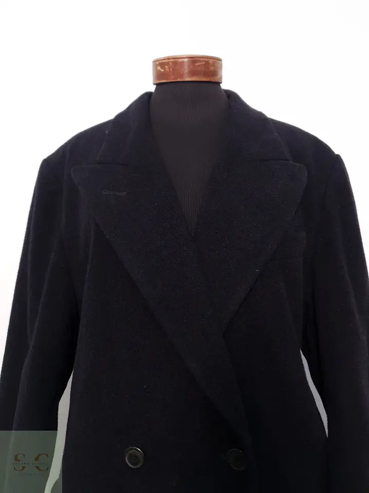 Abrigo Mujer Rosner Lana Virgen y Cashmere Negro Talla XL 13