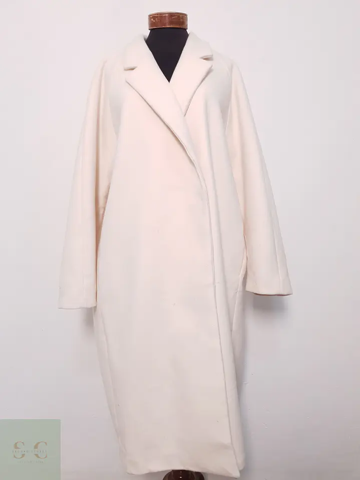 Abrigo Mujer H&M Crudo Talla XXL 1