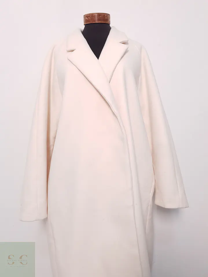 Abrigo Mujer H&M Crudo Talla XXL 2