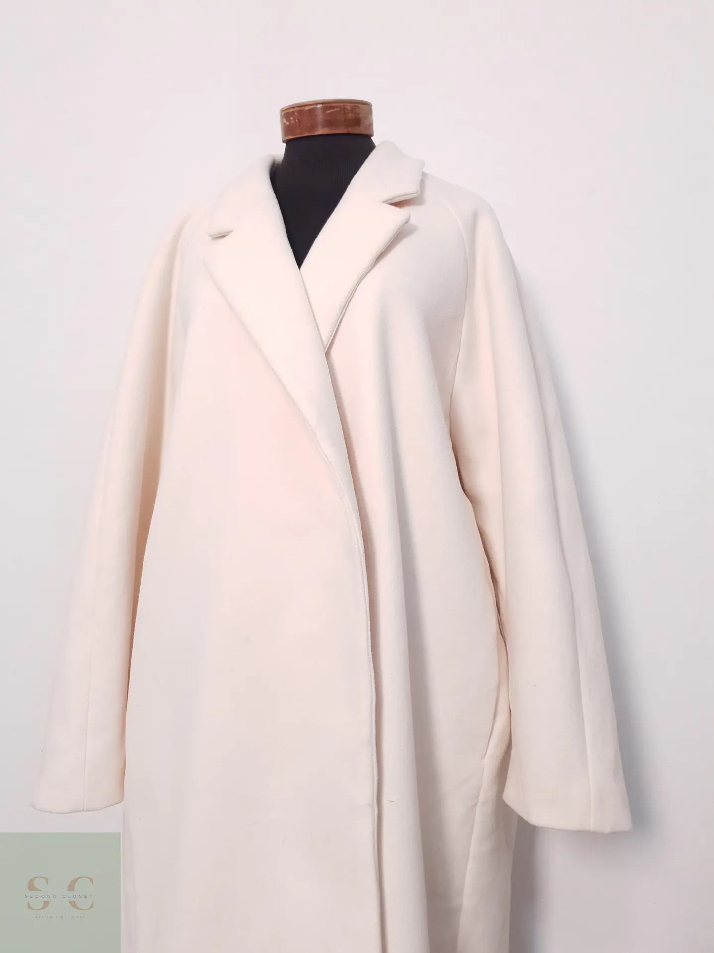 Abrigo Mujer H&M Crudo Talla XXL 5