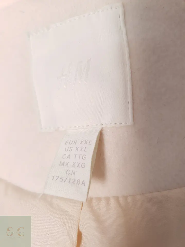 Abrigo Mujer H&M Crudo Talla XXL 9