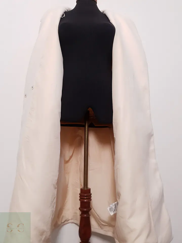 Abrigo Mujer H&M Crudo Talla XXL 12