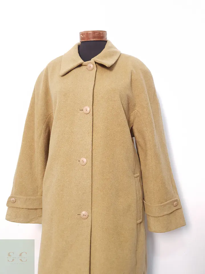 Abrigo Mujer Mostaza Talla XL 7