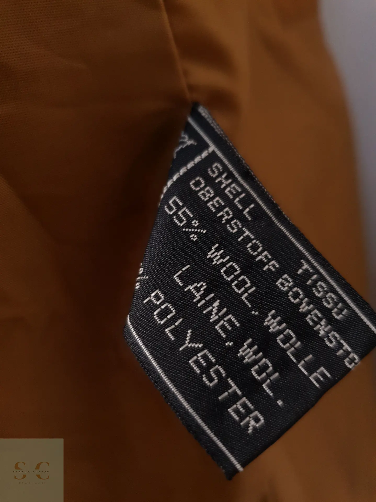 Abrigo Mujer Mostaza Talla XL 11