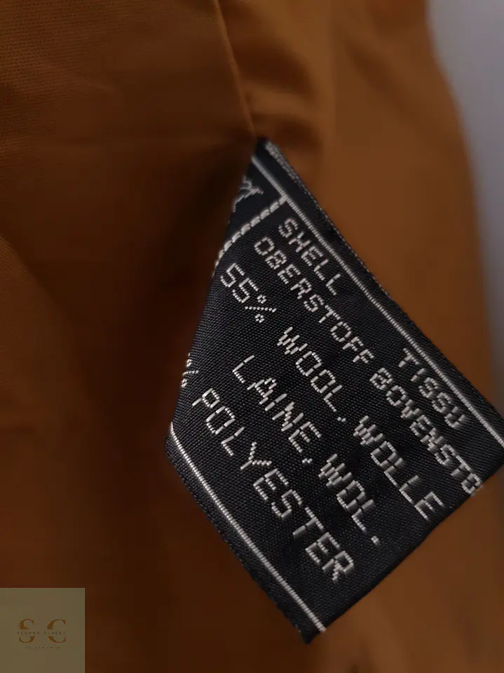 Abrigo Mujer Mostaza Talla XL 11