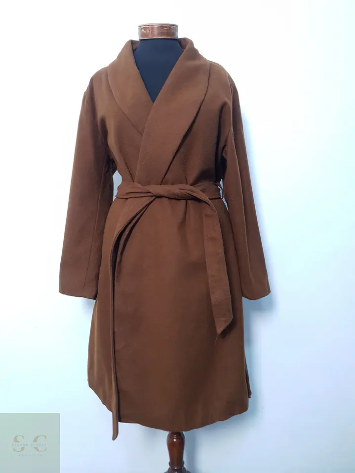 Abrigo Mujer Terracota Talla XL 1