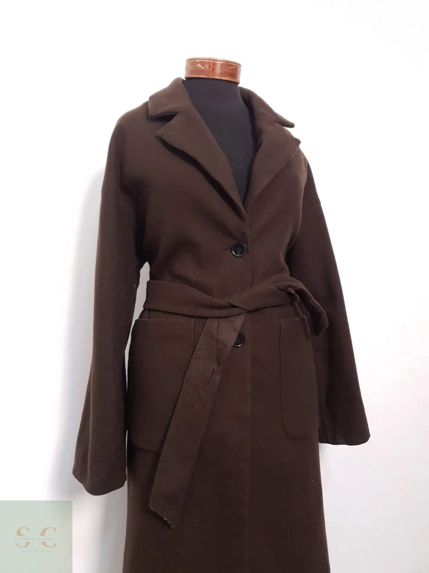 Abrigo Mujer Chocolate Talla ML 2