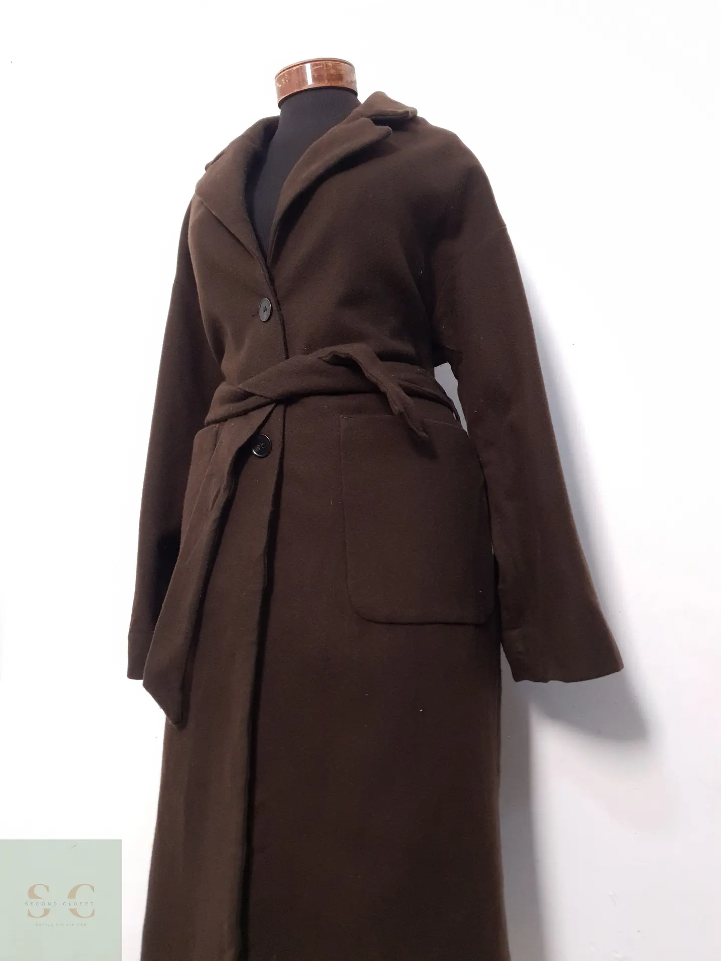 Abrigo Mujer Chocolate Talla ML 3