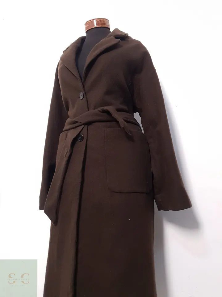 Abrigo Mujer Chocolate Talla ML 3