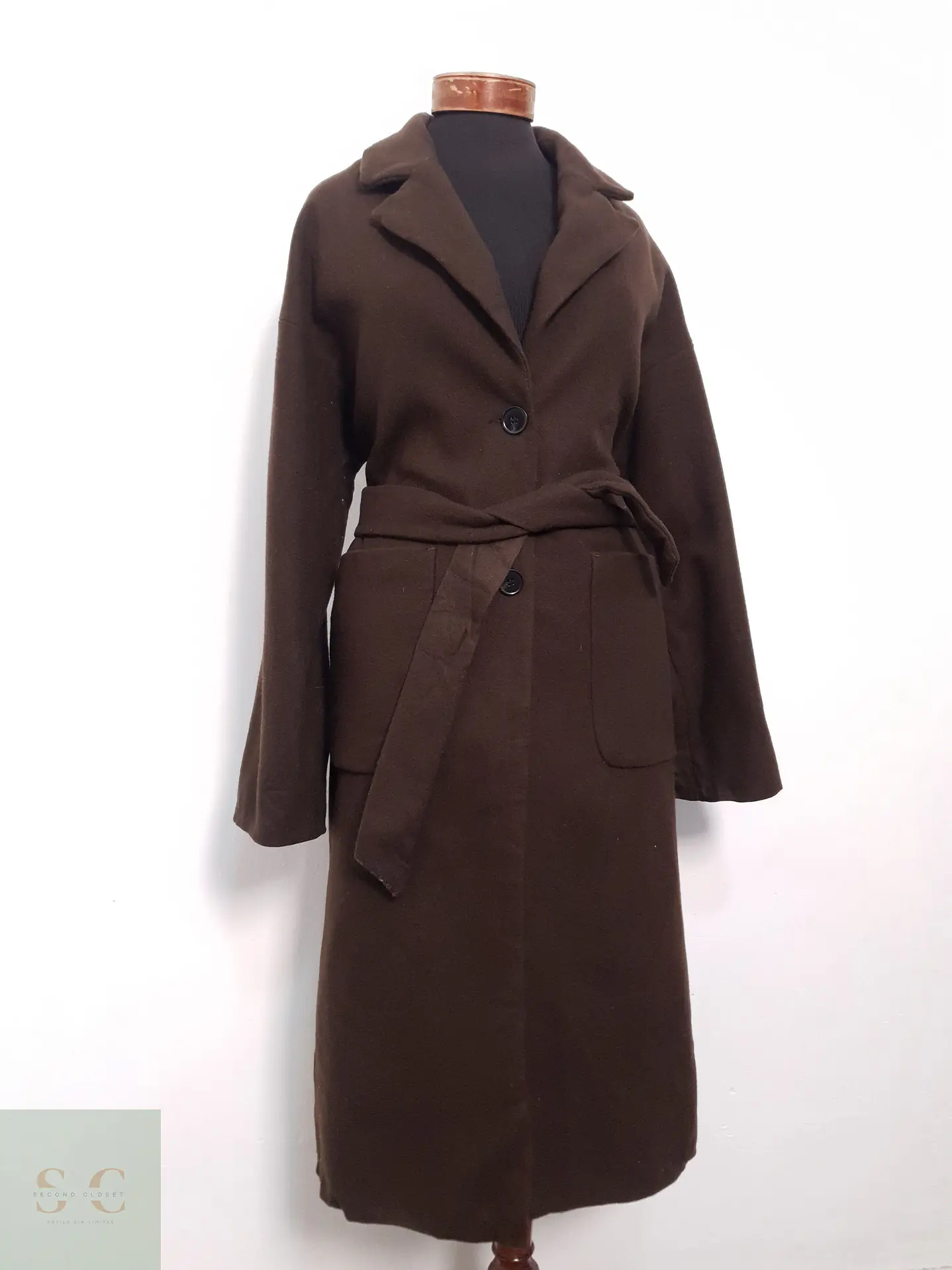 Abrigo Mujer Chocolate Talla ML 4