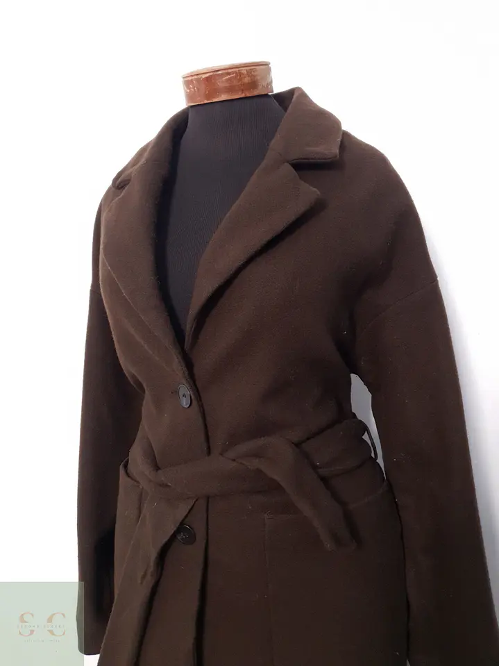 Abrigo Mujer Chocolate Talla ML 7