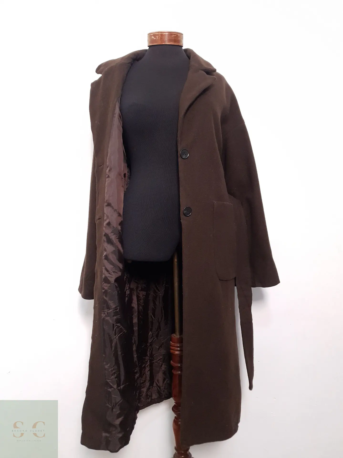 Abrigo Mujer Chocolate Talla ML 9