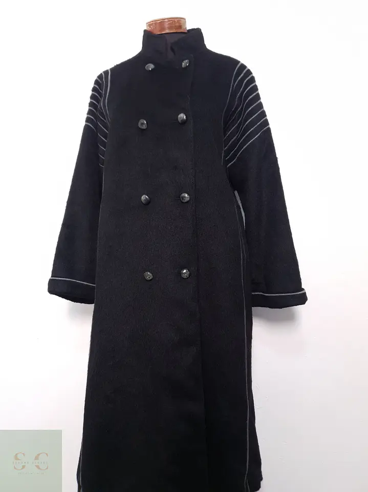 Abrigo Mujer Llama Negro Talla ML 2