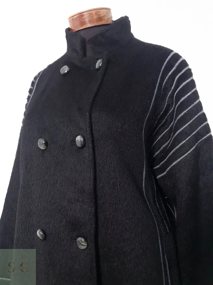 Abrigo Mujer Llama Negro Talla ML 3