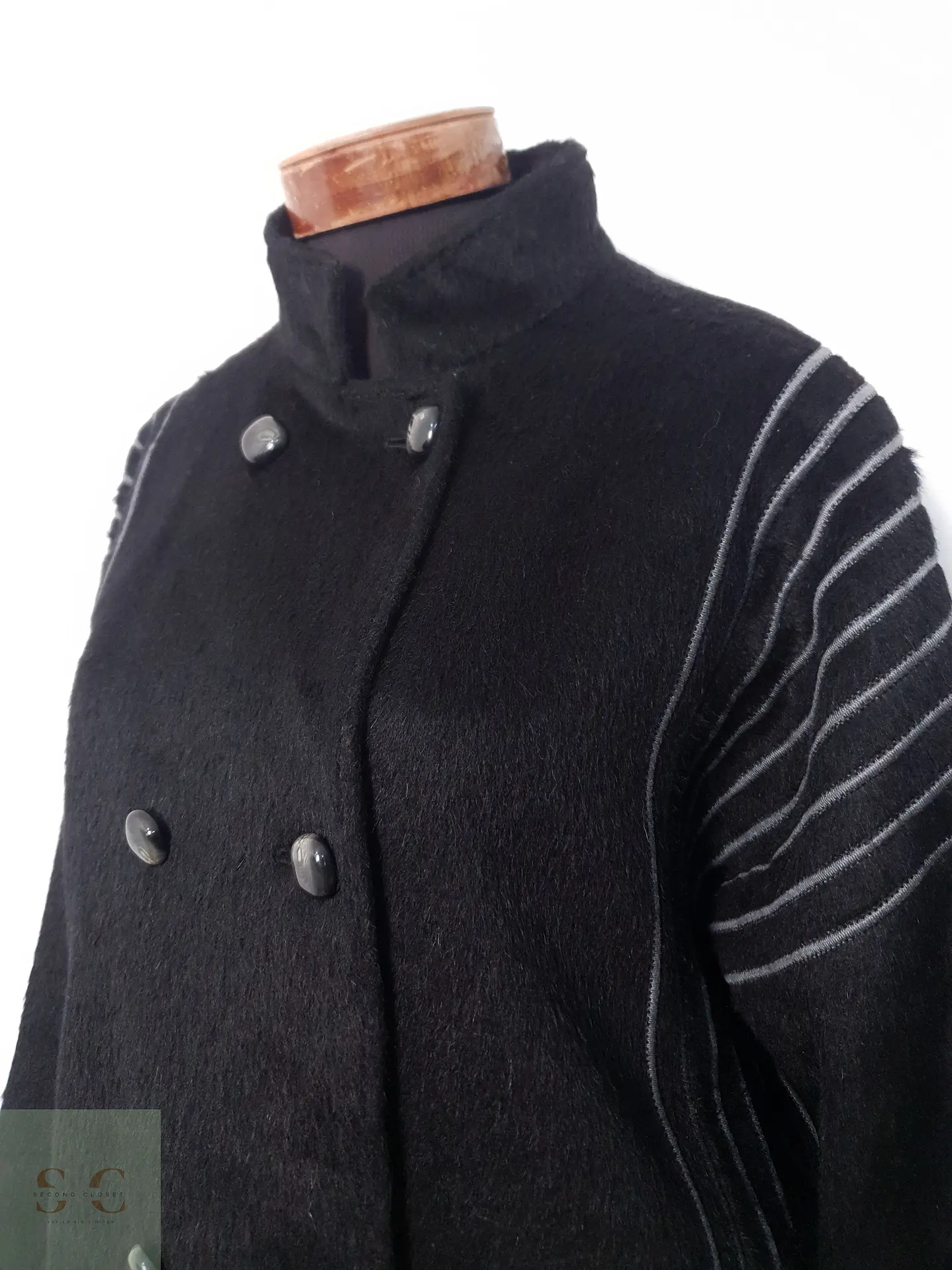 Abrigo Mujer Llama Negro Talla ML 1