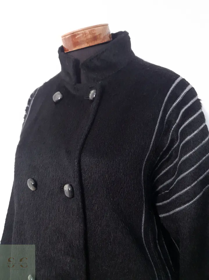 Abrigo Mujer Llama Negro Talla ML 1