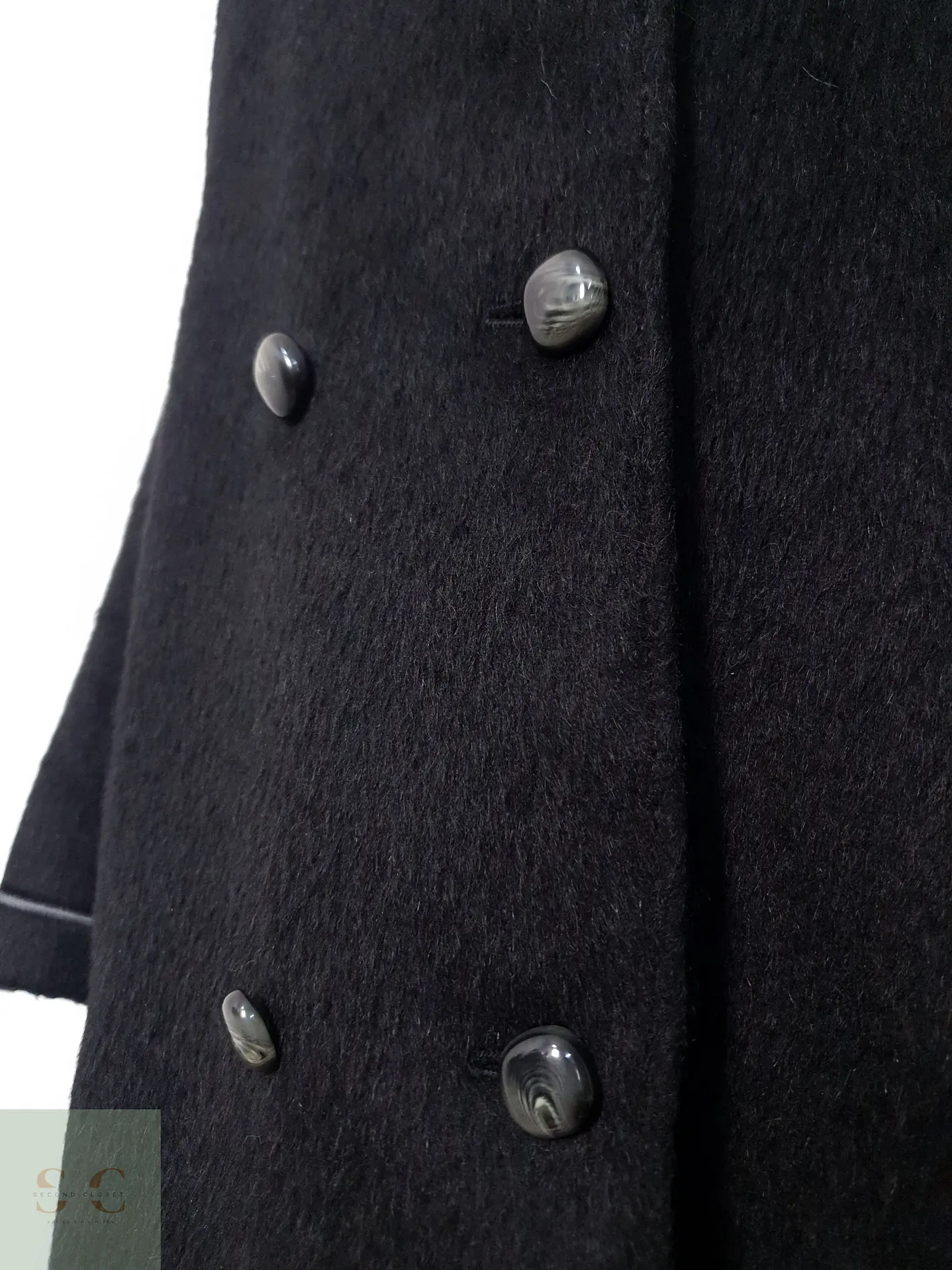 Abrigo Mujer Llama Negro Talla ML 6