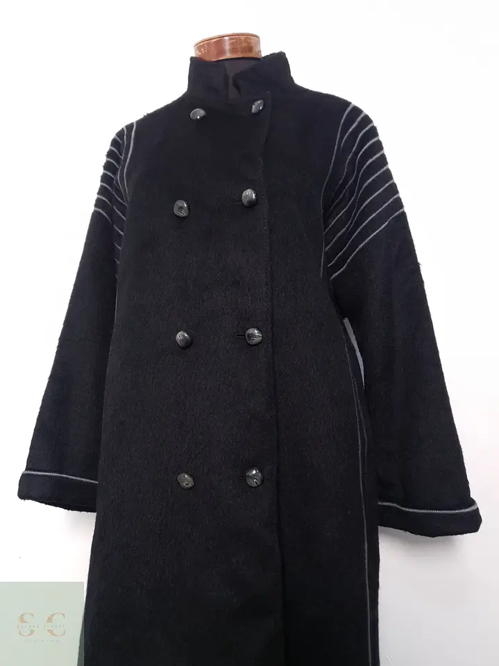 Abrigo Mujer Llama Negro Talla ML 7