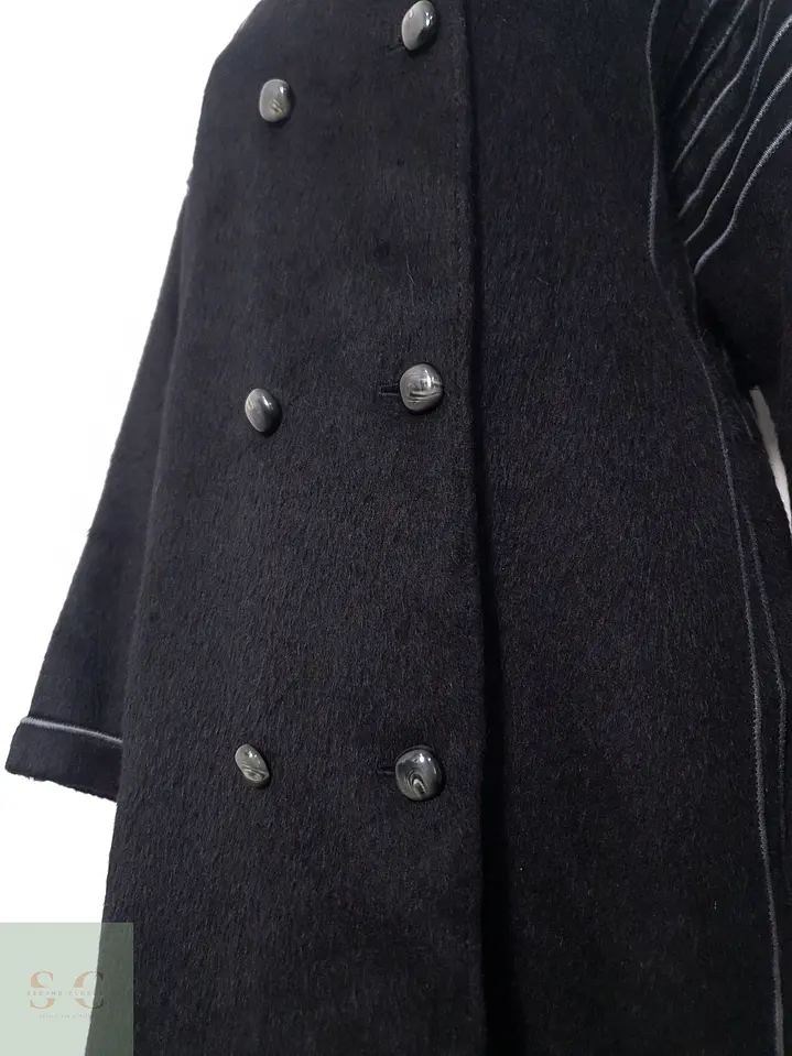 Abrigo Mujer Llama Negro Talla ML 8