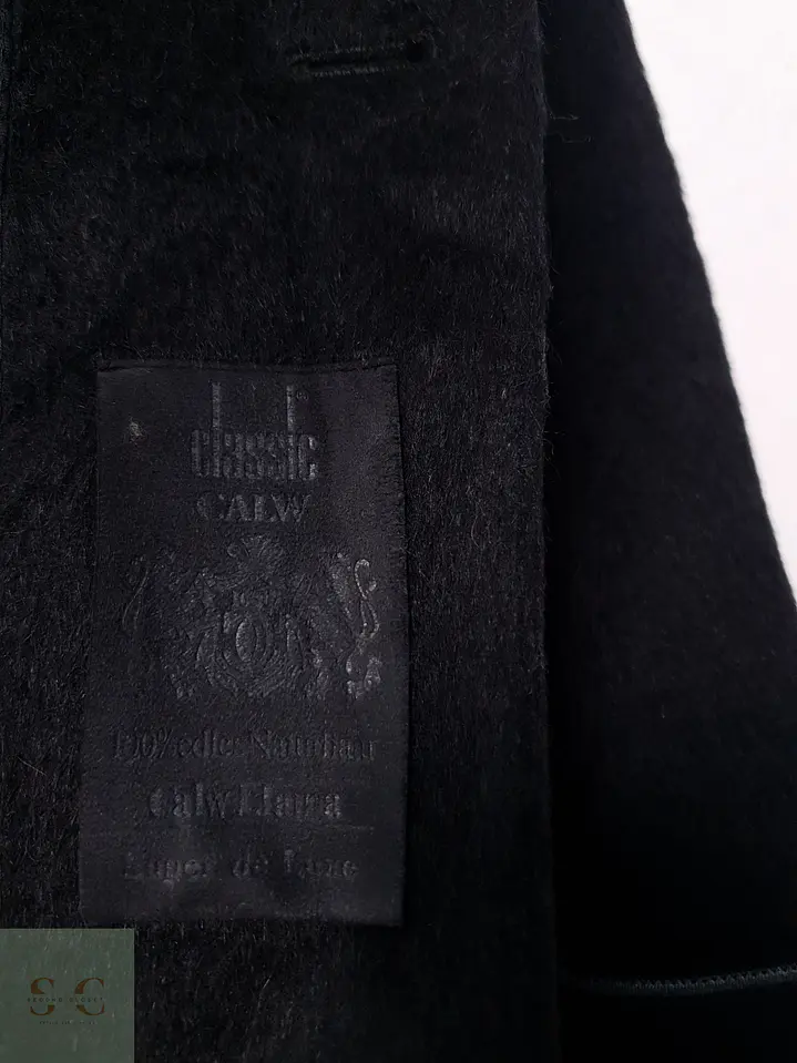 Abrigo Mujer Llama Negro Talla ML 18