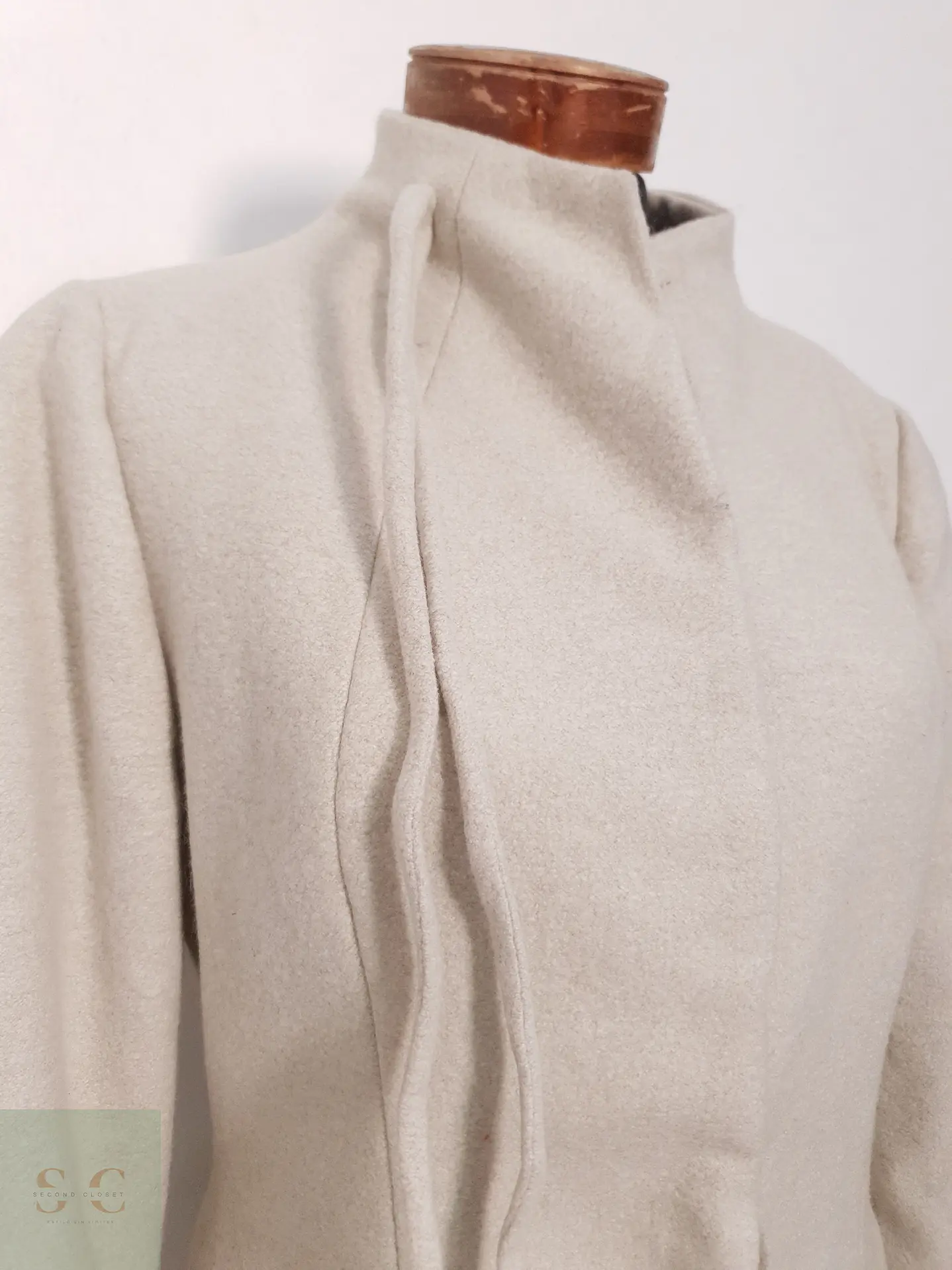 Abrigo Largo Dirk Zilken Mujer Beige Talla M 2