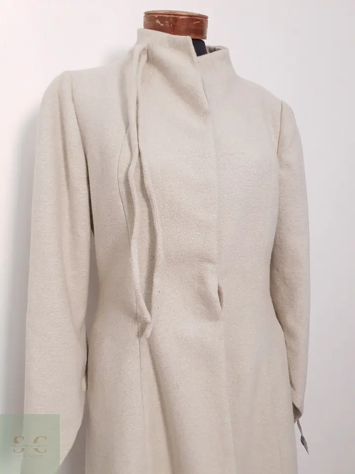 Abrigo Largo Dirk Zilken Mujer Beige Talla M 5