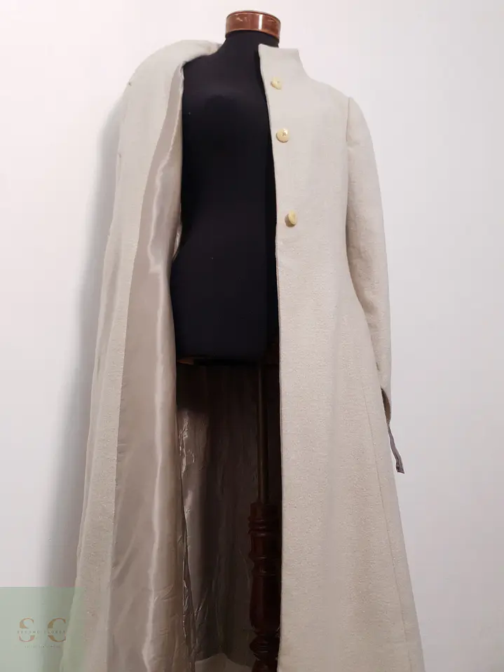 Abrigo Largo Dirk Zilken Mujer Beige Talla M 6