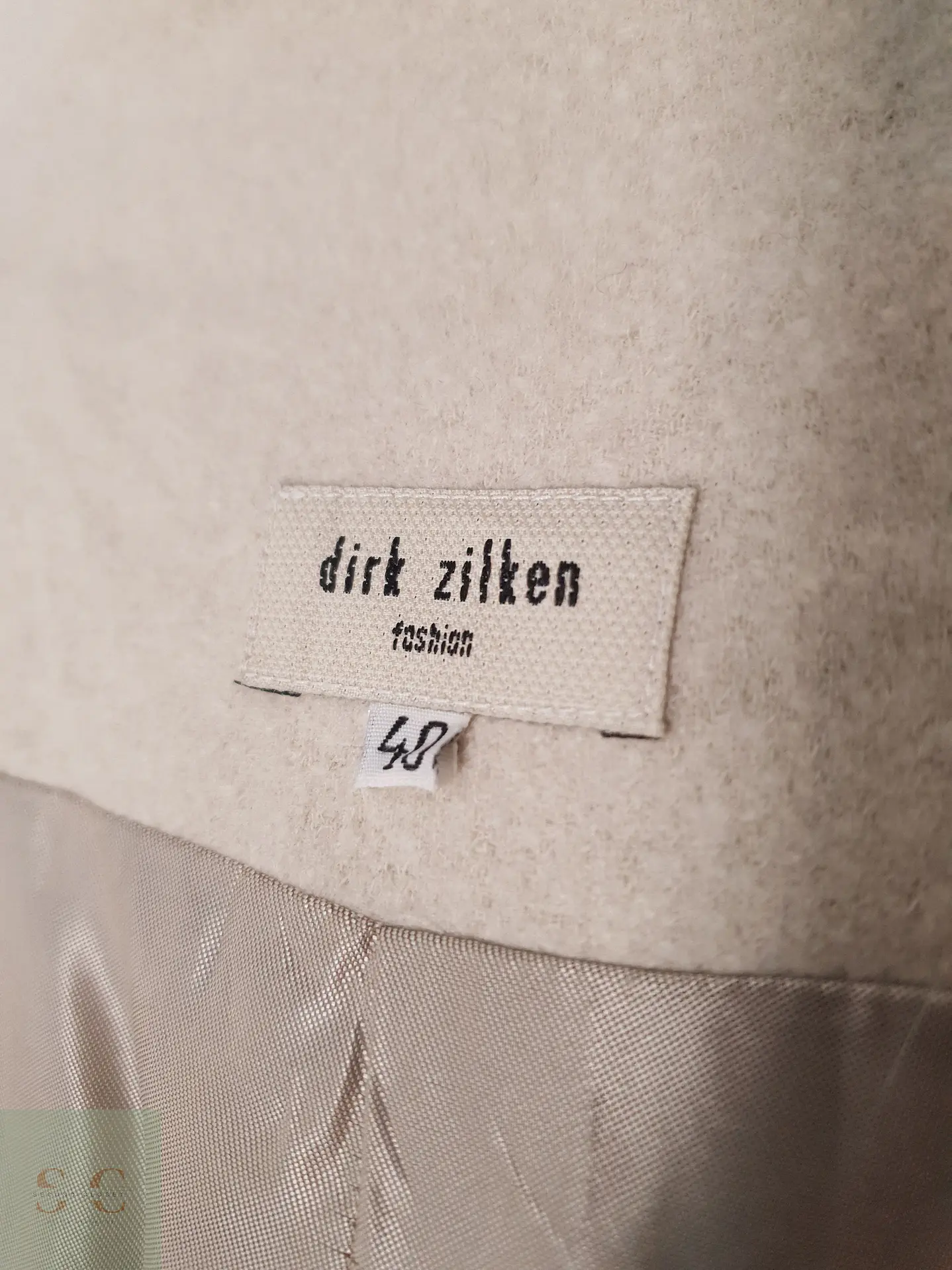 Abrigo Largo Dirk Zilken Mujer Beige Talla M 11