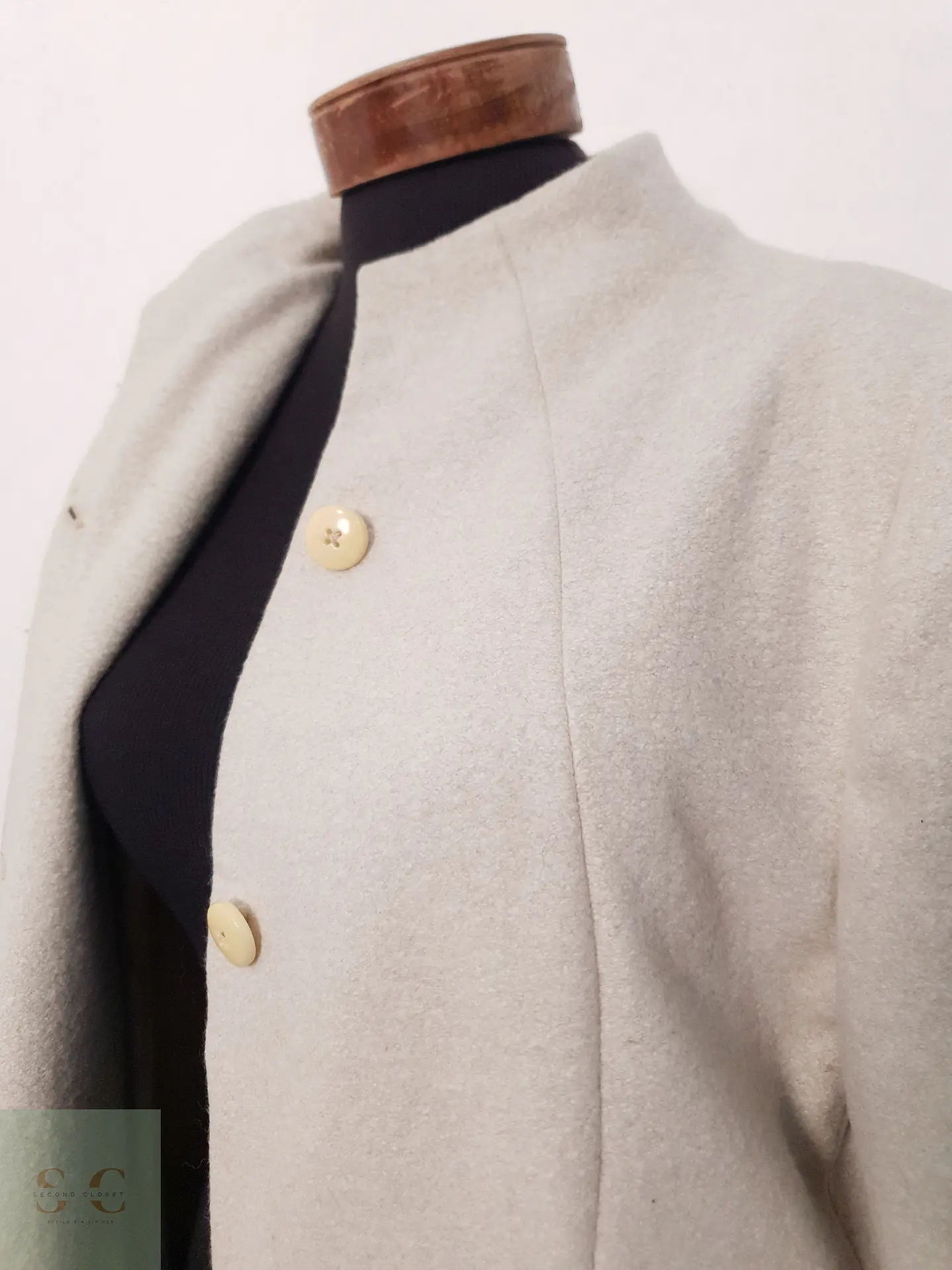 Abrigo Largo Dirk Zilken Mujer Beige Talla M 12