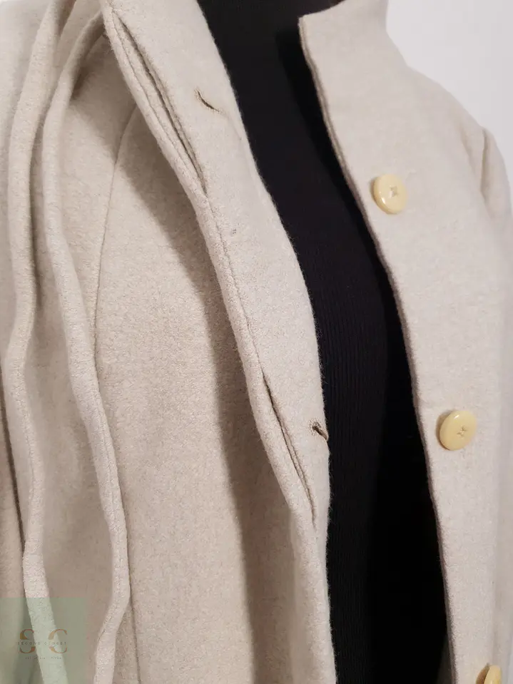 Abrigo Largo Dirk Zilken Mujer Beige Talla M 13