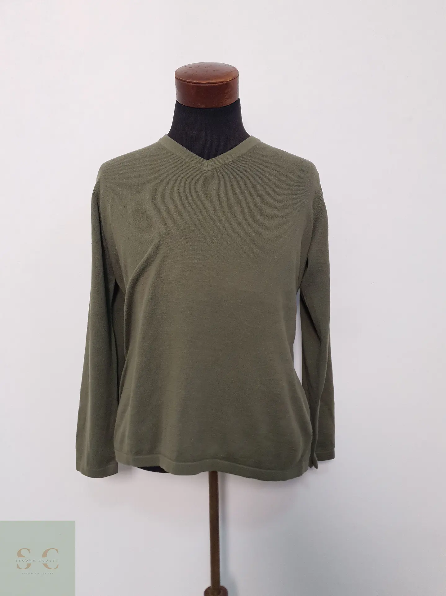 Suéter Hombre Long Island Verde Ligero Talla M 1