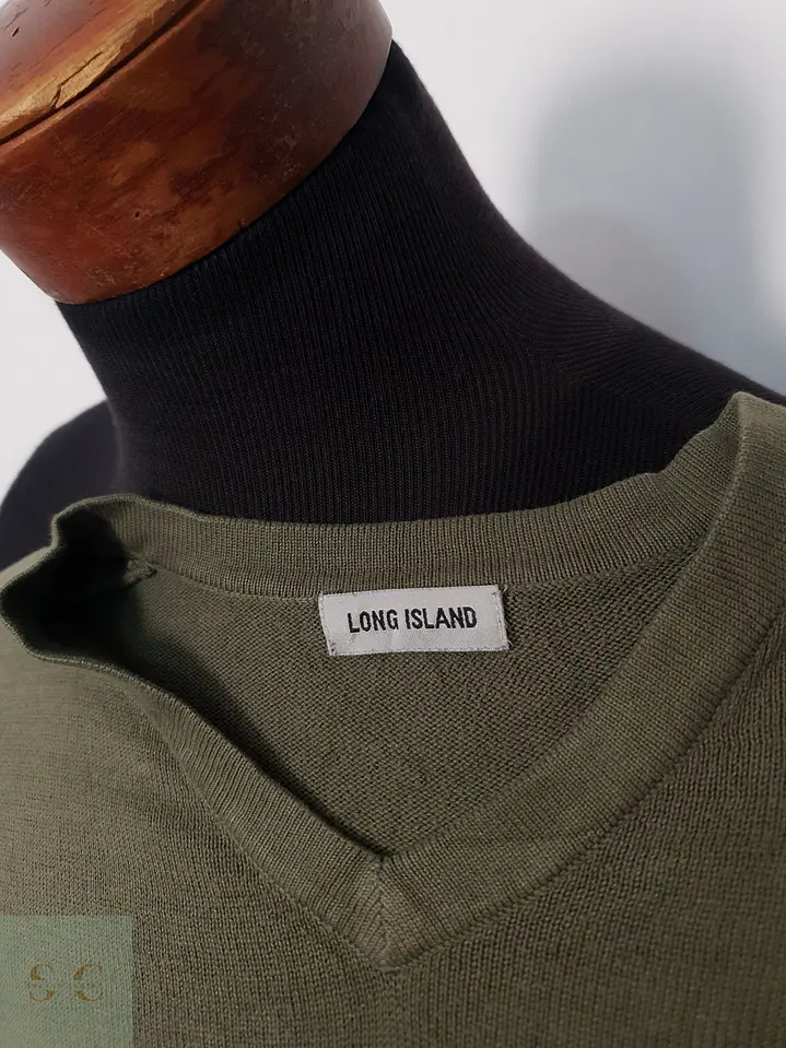 Suéter Hombre Long Island Verde Ligero Talla M 2