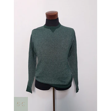 Suéter Hombre Mango Verde Tejido Talla S