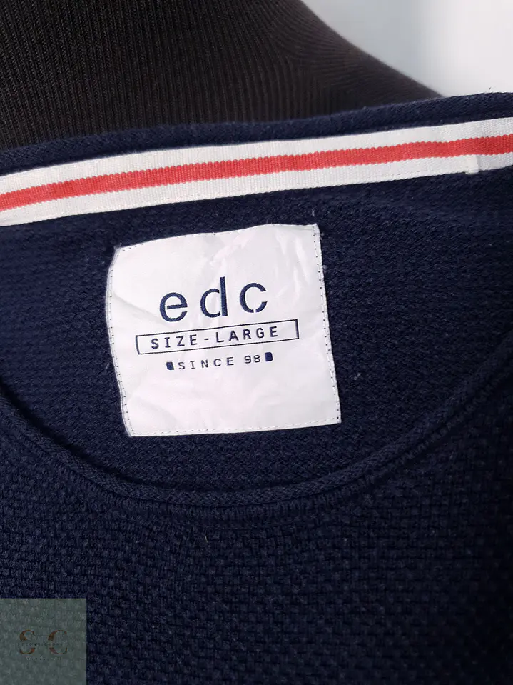 Suéter Hombre EDC Azul Ligero Talla L 2