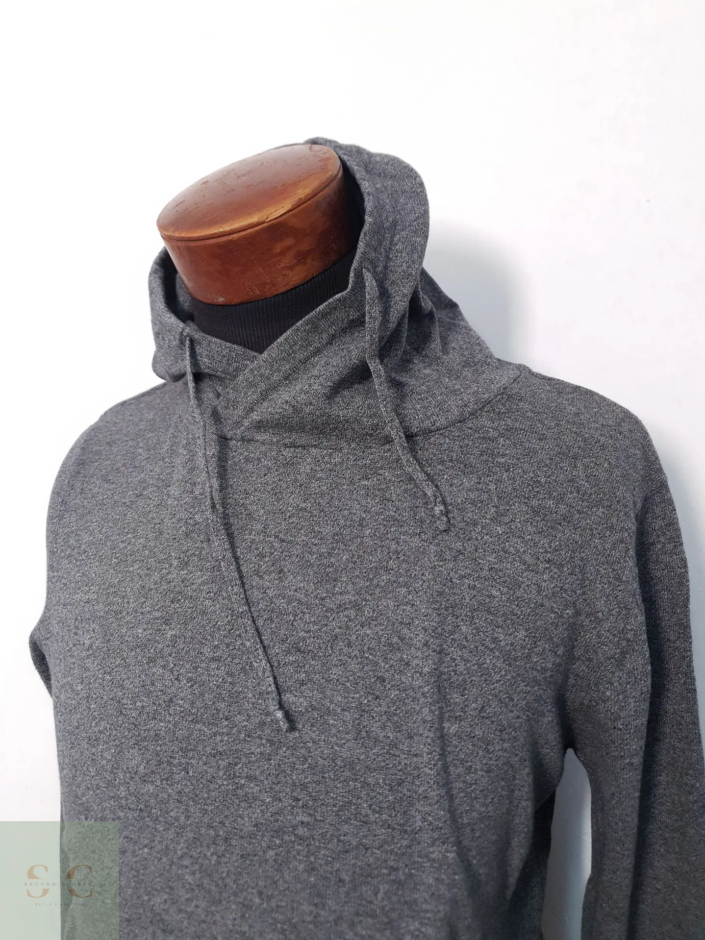 Suéter Hombre H&M Gris Liso Talla L 2