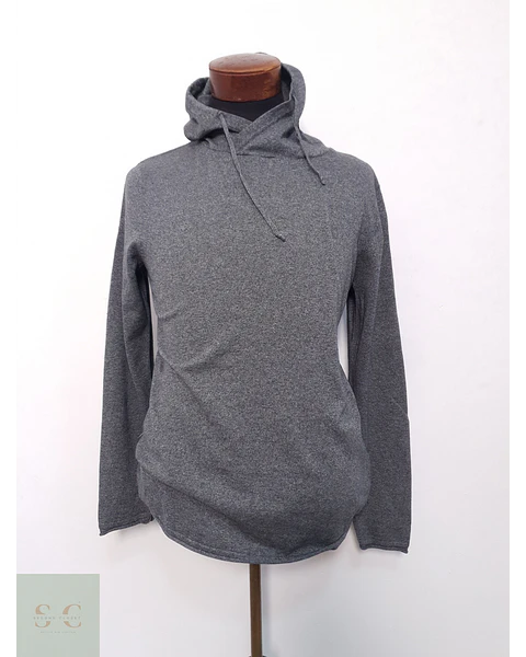 Suéter Hombre H&M Gris Liso Talla L