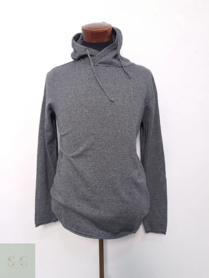 Suéter Hombre H&M Gris Liso Talla L