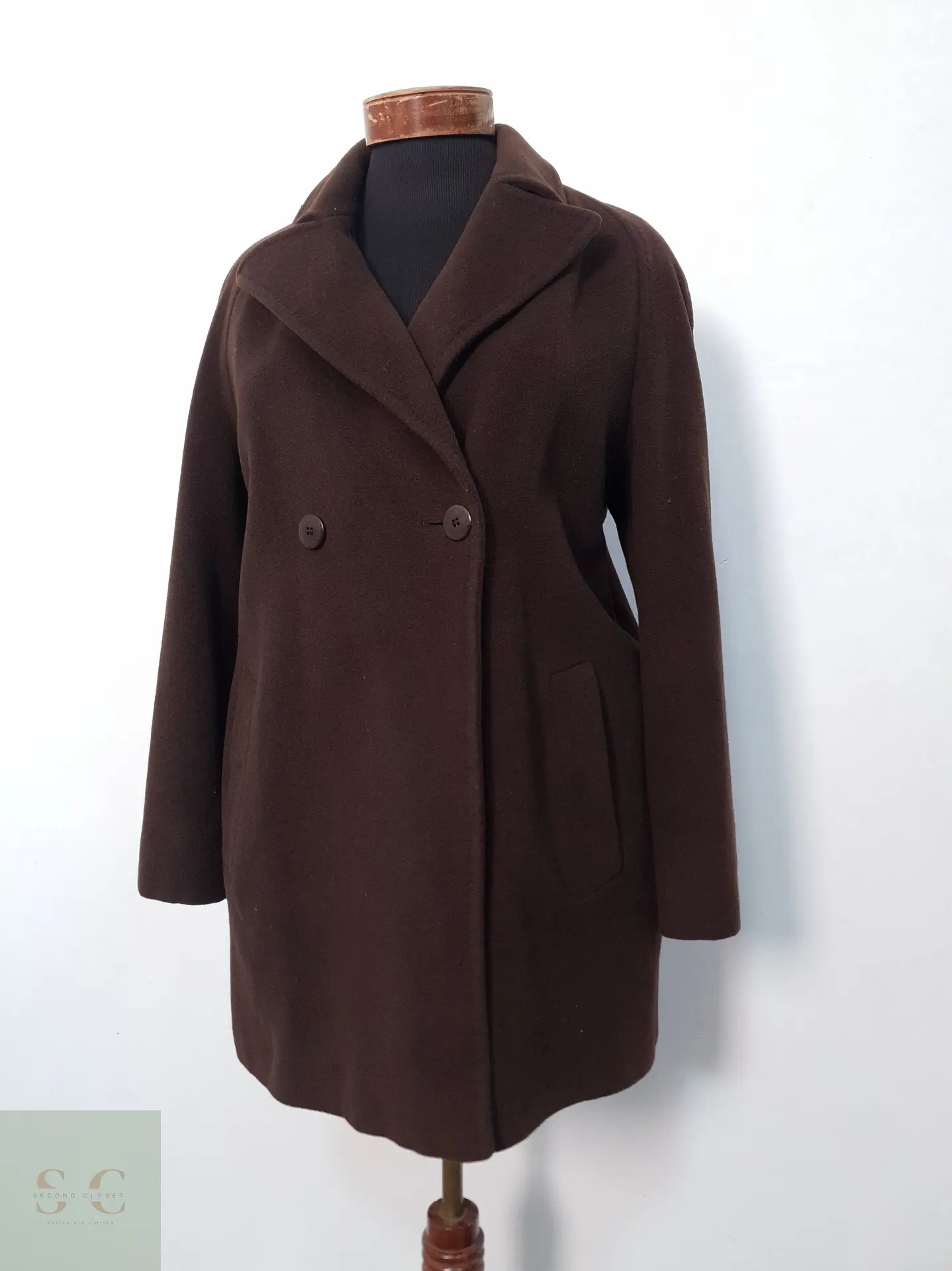 Abrigo lana y angora Burberry mujer lujo TALLA ML 1