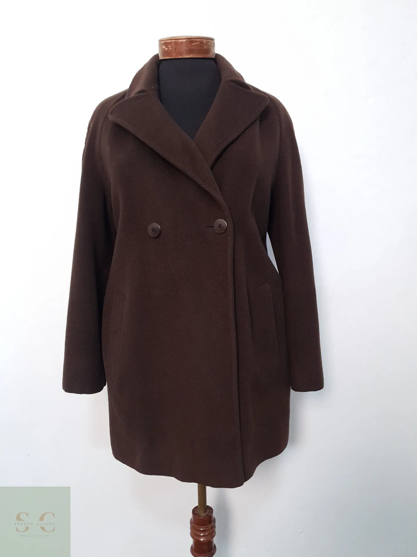 Abrigo lana y angora Burberry mujer lujo TALLA ML 2