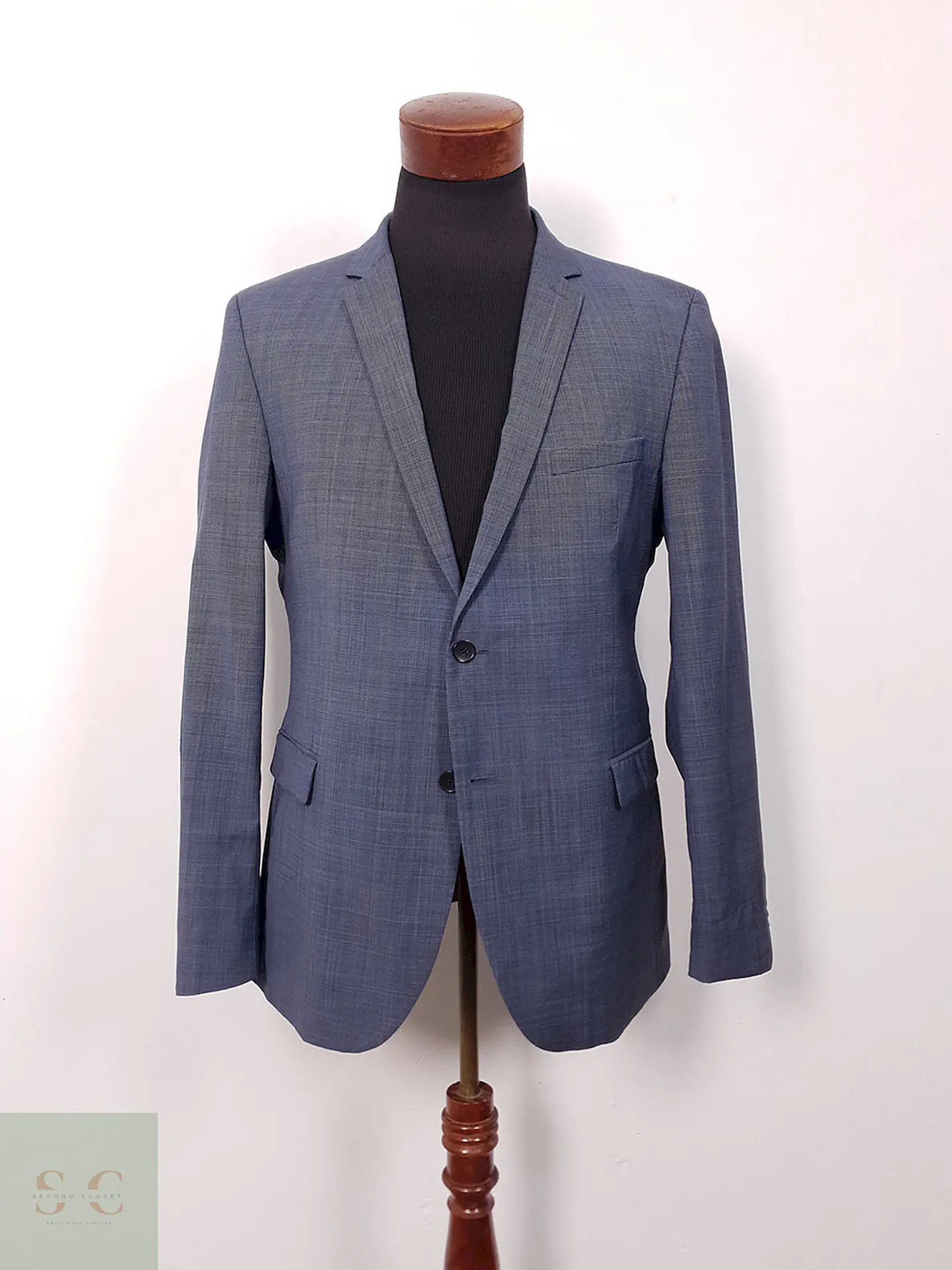 Blazer Strellson lana virgen azul TALLA M 1