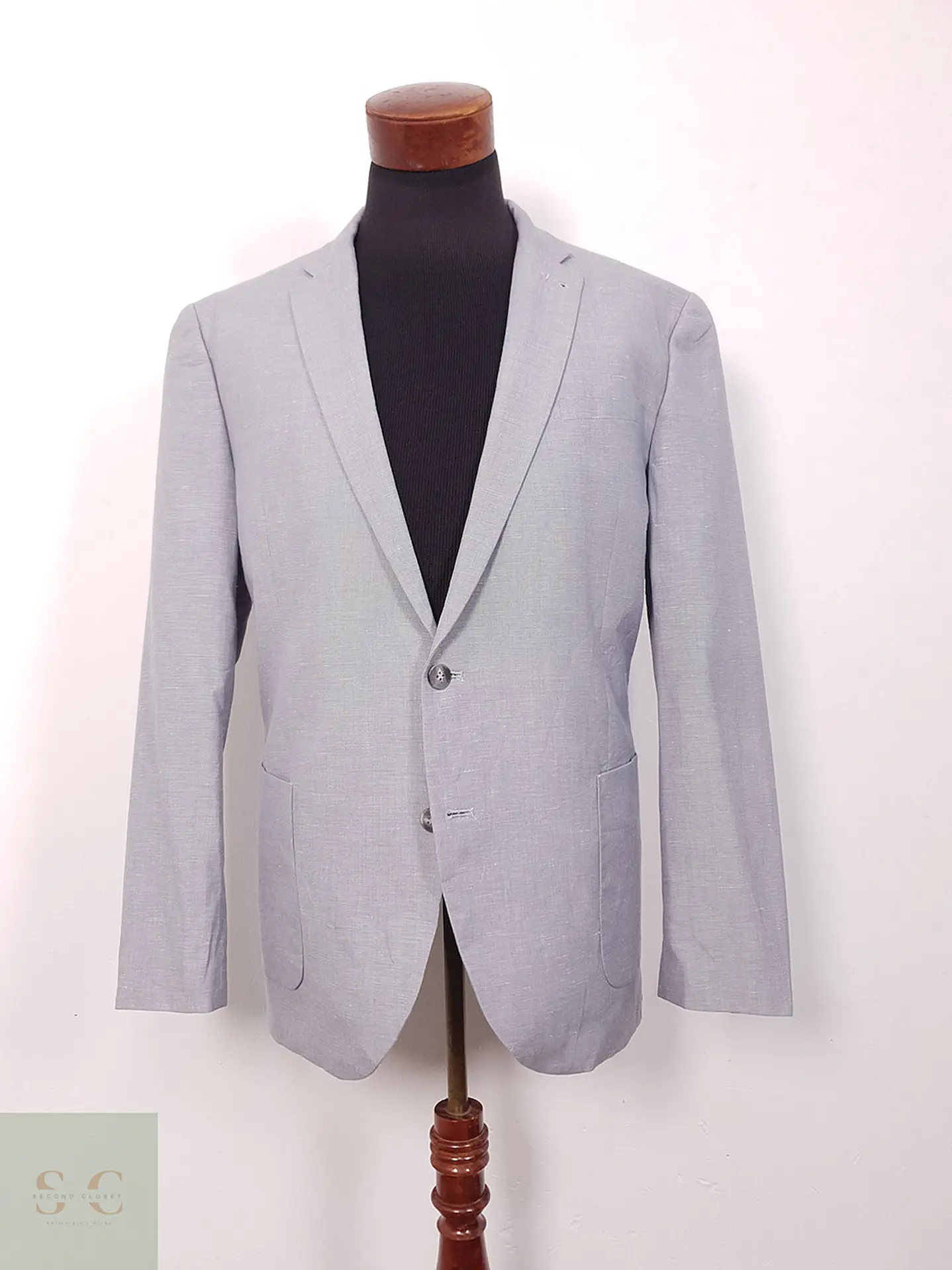 Blazer Cedarwood State lino blend celeste claro TALLA XL 1