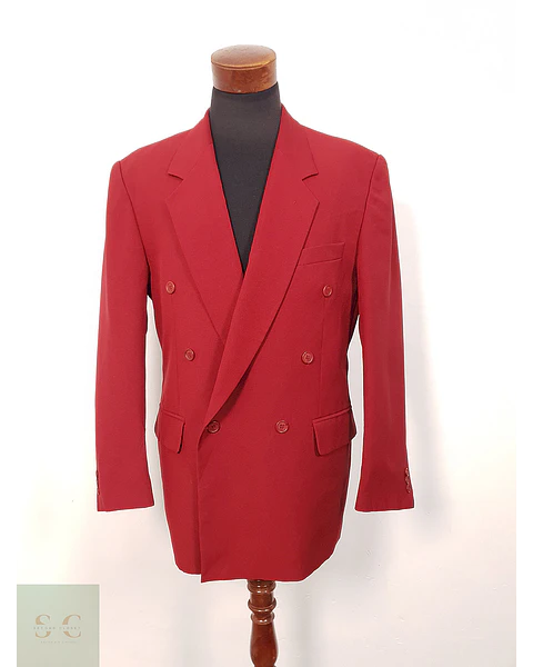 Blazer cruzado Berto Lucci rojo statement TALLA L
