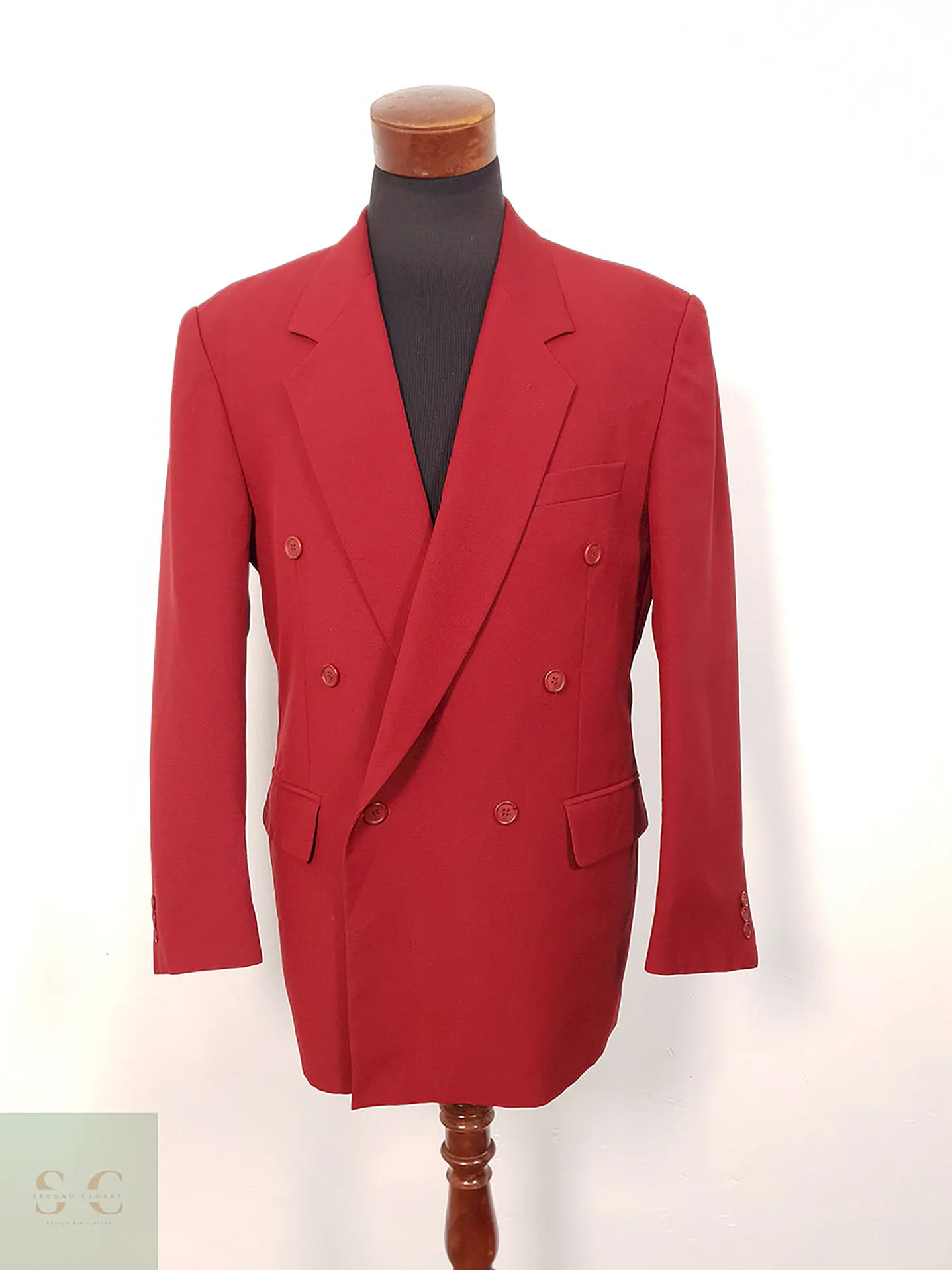 Blazer cruzado Berto Lucci rojo statement TALLA L 1