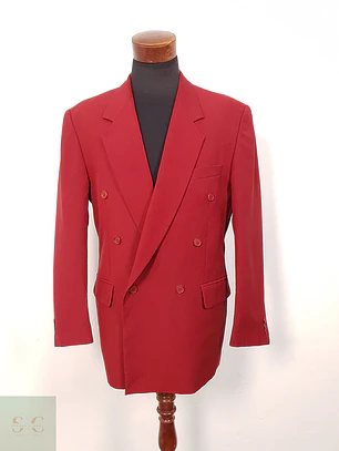 Blazer cruzado Berto Lucci rojo statement TALLA L