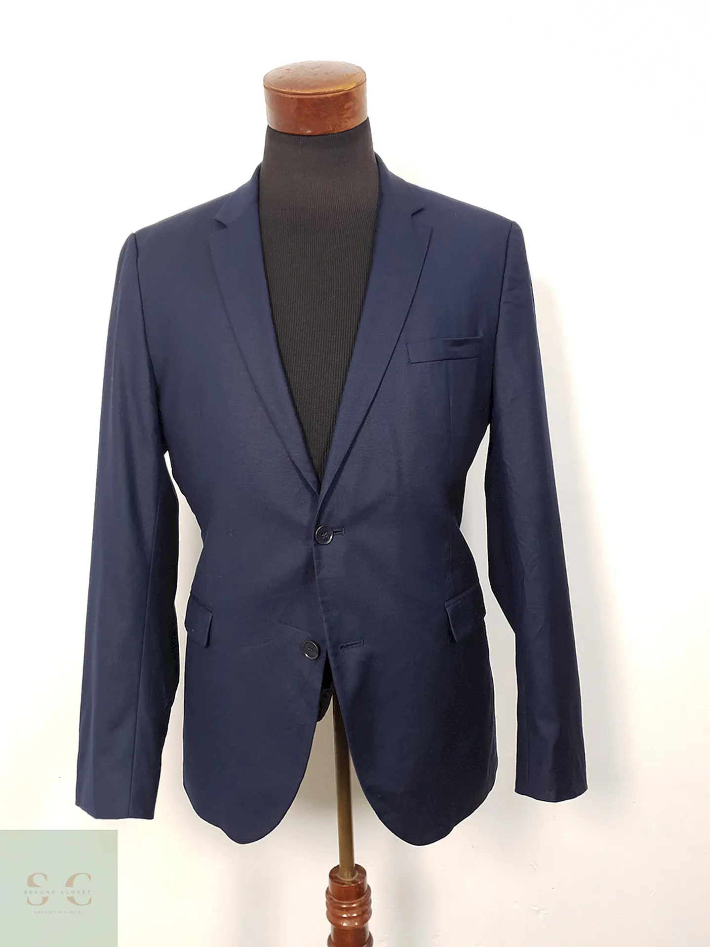 Blazer azul marino liso corte clásico Selected Homme TALLA ML 1