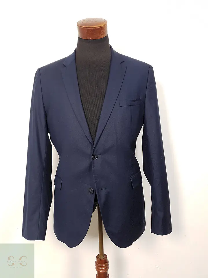 Blazer azul marino liso corte clásico Selected Homme TALLA ML 1