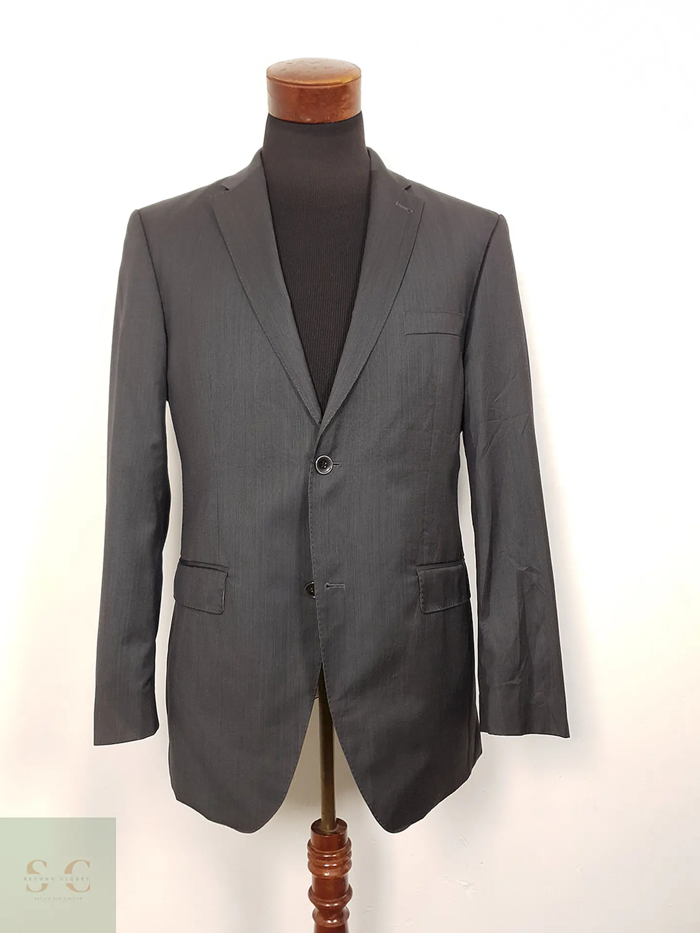 Blazer Roy Robson 100% lana virgen gris plomo sastrería alemana REDA TALLA M 1
