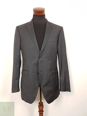Blazer Roy Robson 100% lana virgen gris plomo sastrería alemana REDA TALLA M