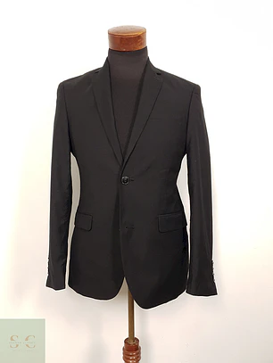 Blazer Angelo Litrico negro liso TALLA S